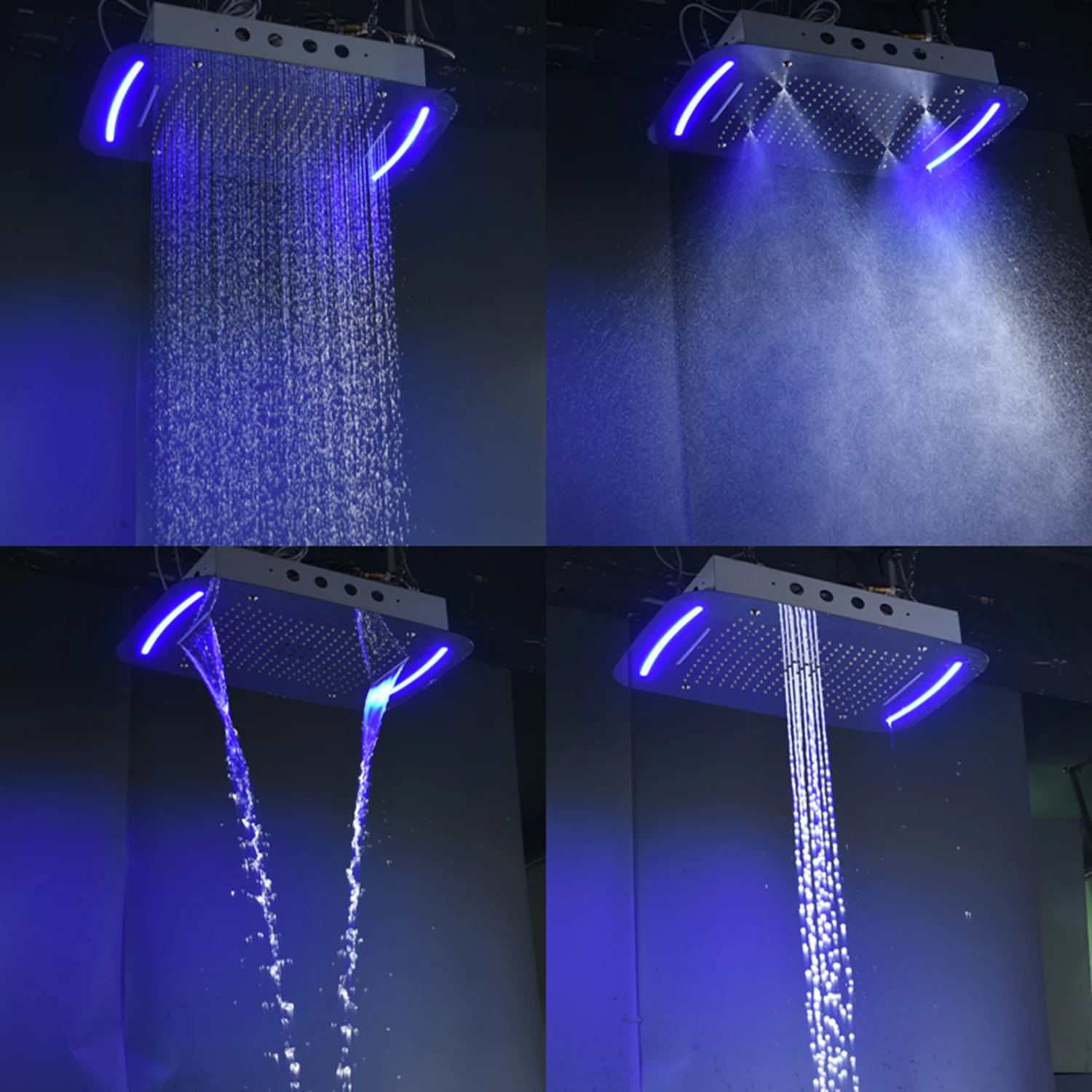 Большая круглая душевая панель многофункциональный смеситель с эффектом дождя