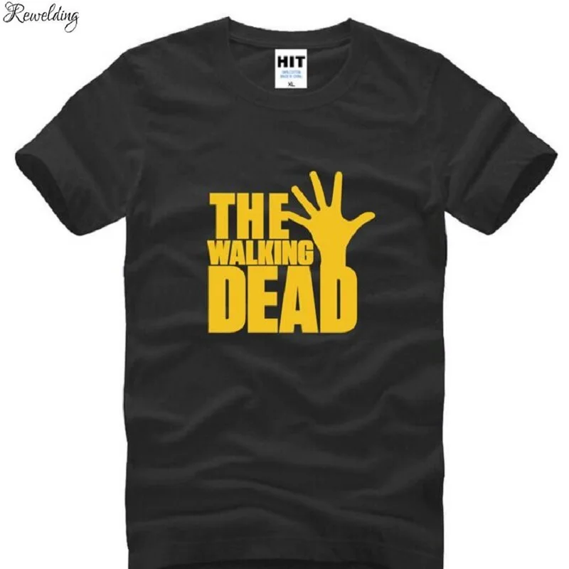 

The Walking Dead loose Printed T Shirts Men Summer Style Short Sleeve O-Neck Cotton Men's T-Shirt Fashion US TV Fans Tee Shirt