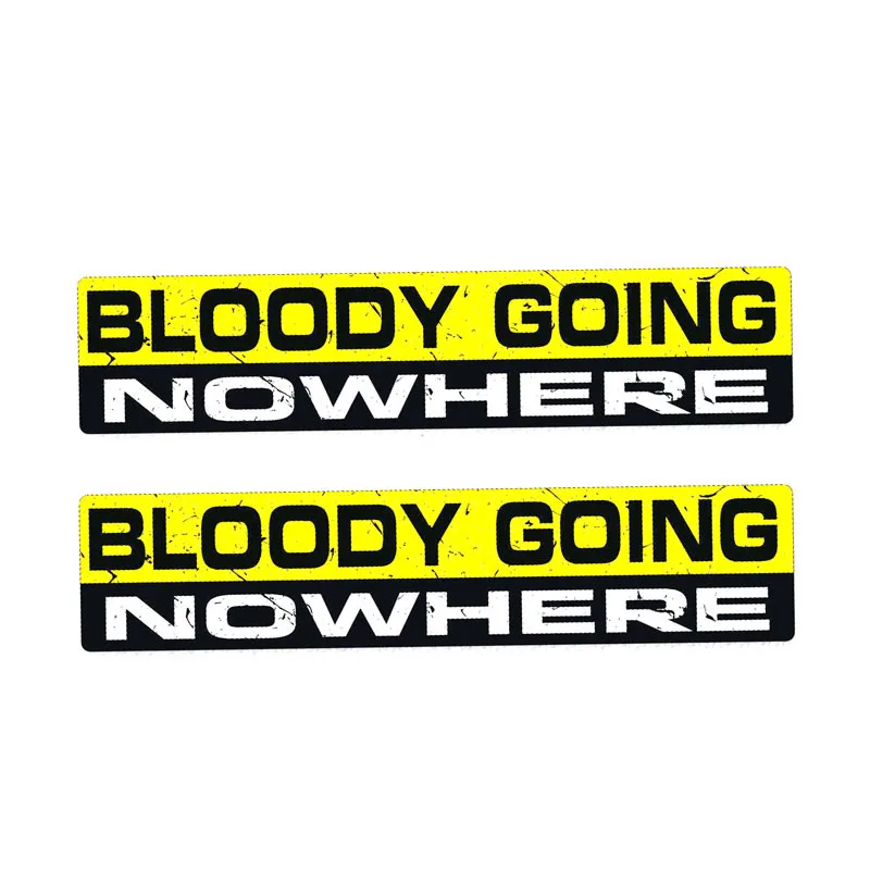 

Aliauto 2 X Warning Car Sticker Funny Bloody Going Nowhere PVC Waterproof Sunscreen Cover Scratch Decal,16cm*13cm