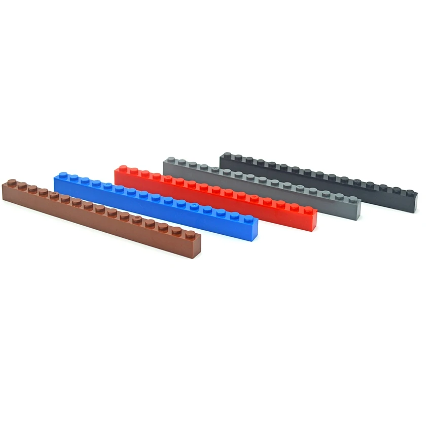 

10PCS DIY Building Blocks 1x16 Dots Thick Figures Bricks Educational Creative MOC Parts Size Compatible With 2465 Toys for Kids
