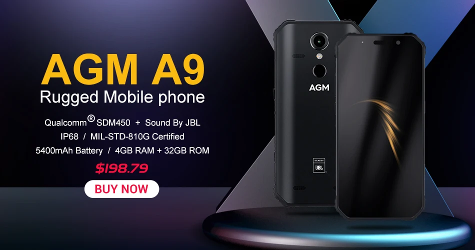 Официальный AGM A9+ JBL наушники FHD+ JBL со брендингом смартфон 4G Android 8,1 прочный телефон IP68 Водонепроницаемый NFC Quad-Box динамики