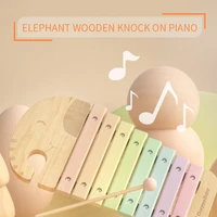 stem educational wooden toys hand knocking piano for babies eight musical instruments childrens music creative educational toy