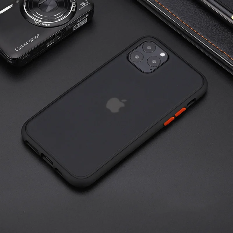 Противоударный чехол для Apple iPhone 11 Pro Max 6 7 8 Plus 7Plus XS XR силиконовый iPhone11 11Pro Матовые