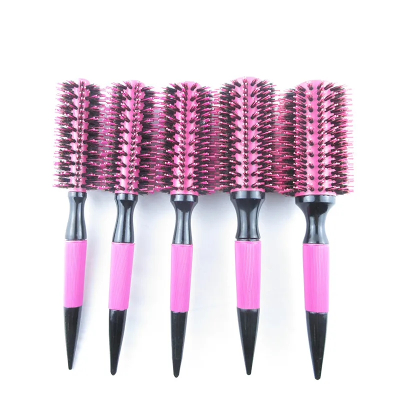 1/6 шт. деревянная круглая расческа для волос с щетиной кабана | Красота и здоровье