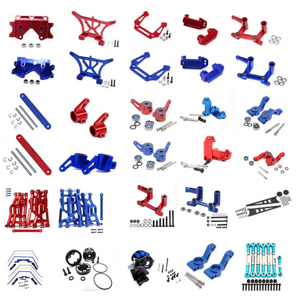 Улучшенные аксессуары из алюминиевого сплава Группа C-сиденья рулевого стакана, рычага качания, тяги подвески для TRAXXAS SLASH 2WD.