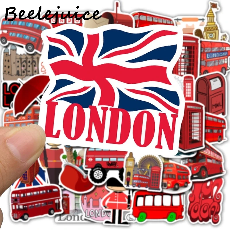 Винтажные наклейки в английском стиле 90-х годов с мультяшными персонажами для