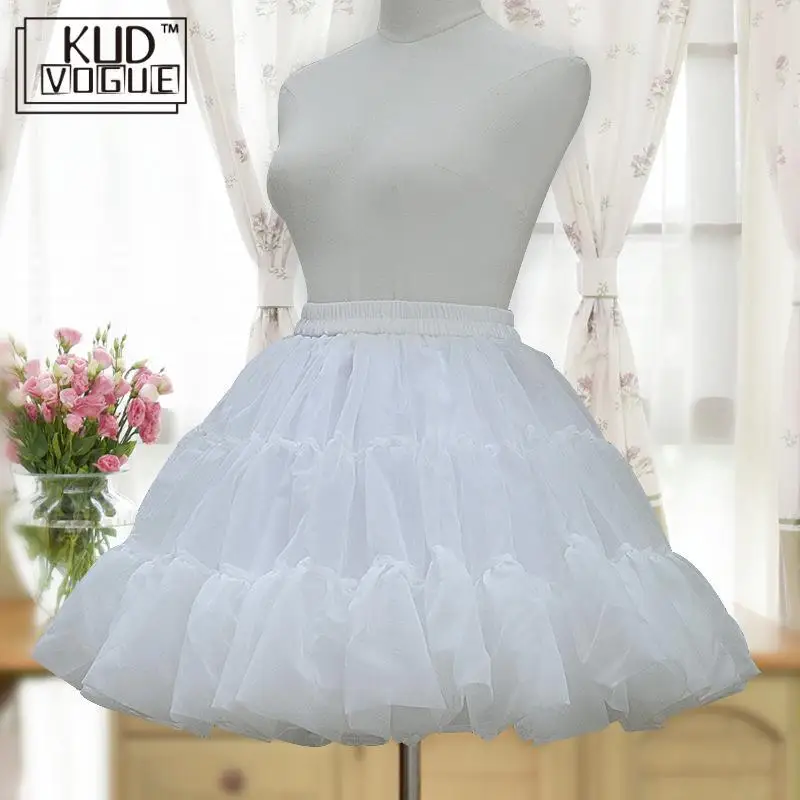 Милая пушистая юбка в стиле &quotЛолита&quot пачка для девочек Женская белая черная