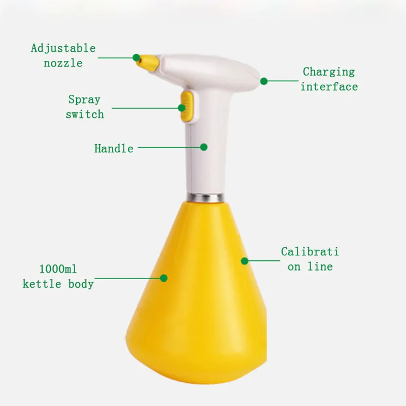 1L садовый полив литиевая батарея Usb перезаряжаемая Автоматическая поливочная