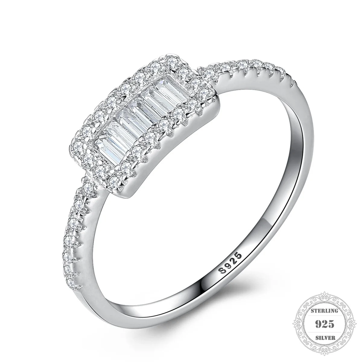 Кольцо с белым цирконием модные ювелирные украшения в стиле Томаса для женщин