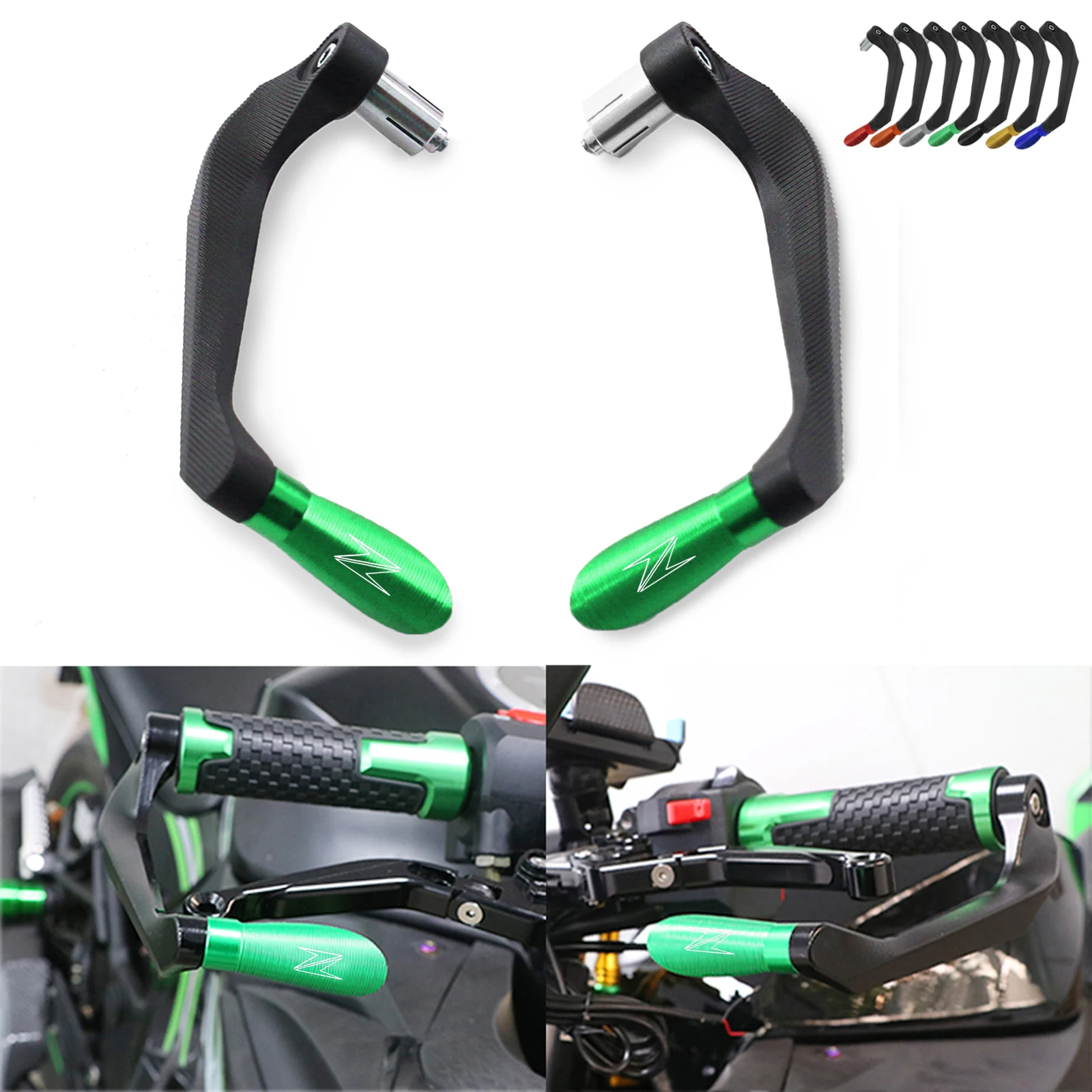 Ручки руля тормозной муфты рычаги защиты для KAWASAKI Z250 Z300 Z650 Z750 Z800 Z900 Z1000 ZX6R ZX10R ZX14R