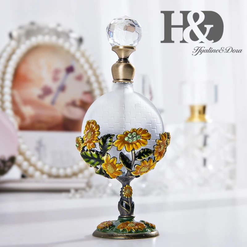 H&D, 15 стилей, пустые многоразовые флаконы для духов, Ретро стиль, матовое стекло, тонкий ароматизированный ароматизатор, контейнер для эфирных масел, Декор, подарок для девушек
