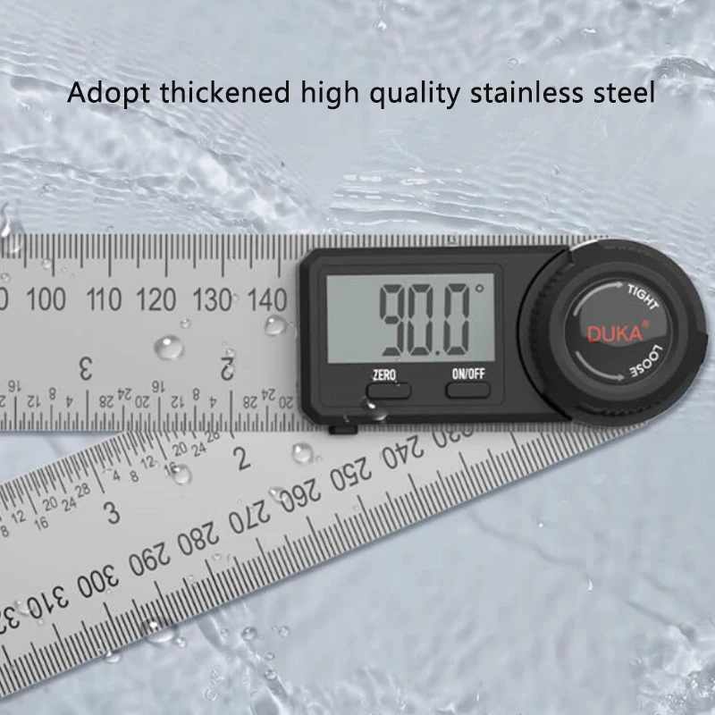 

Youpin 200mm Digital Protractor AR-1 Angle Finder Angle Ruler Meter Inclinometer 360 Degree Goniometer Electronic Measuring Tool