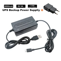 6500mah 5v 2a mini ups uninterruptible power supply with usb android interface for wifi ip camerausb 5v 2a power adapter