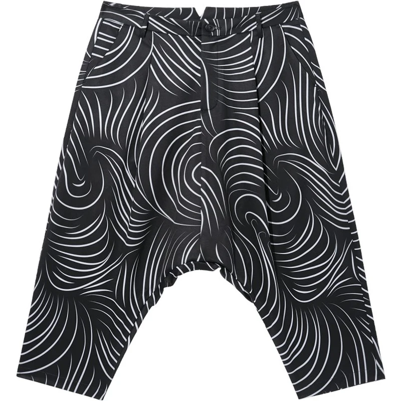 

Free Shipping New 2020 unique male men's trousers Soul 2020 autumn mens dark harem pants casual cropped pants BC201117106