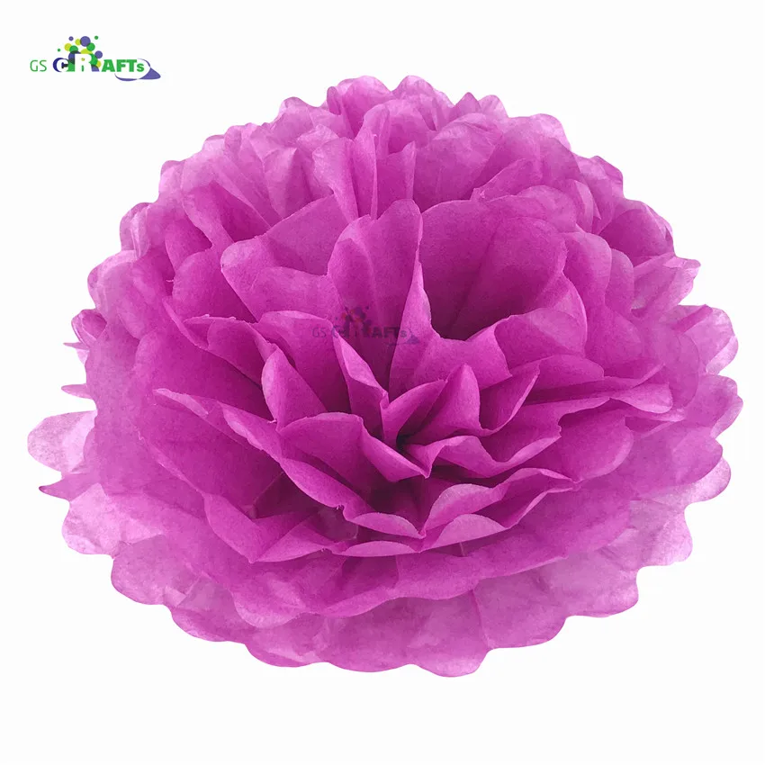 5.Fuchsia Высота каблука 10 см, каблук 15 см, 20 см, 25 см, свадебных платьев, декоративных изделий и Бумага помпонами Pom Poms 4 6 8 10 дюймов шары вечерние дома декоративная ткань украшения ко дню рождения - Цвет: 5.Fuchsia
