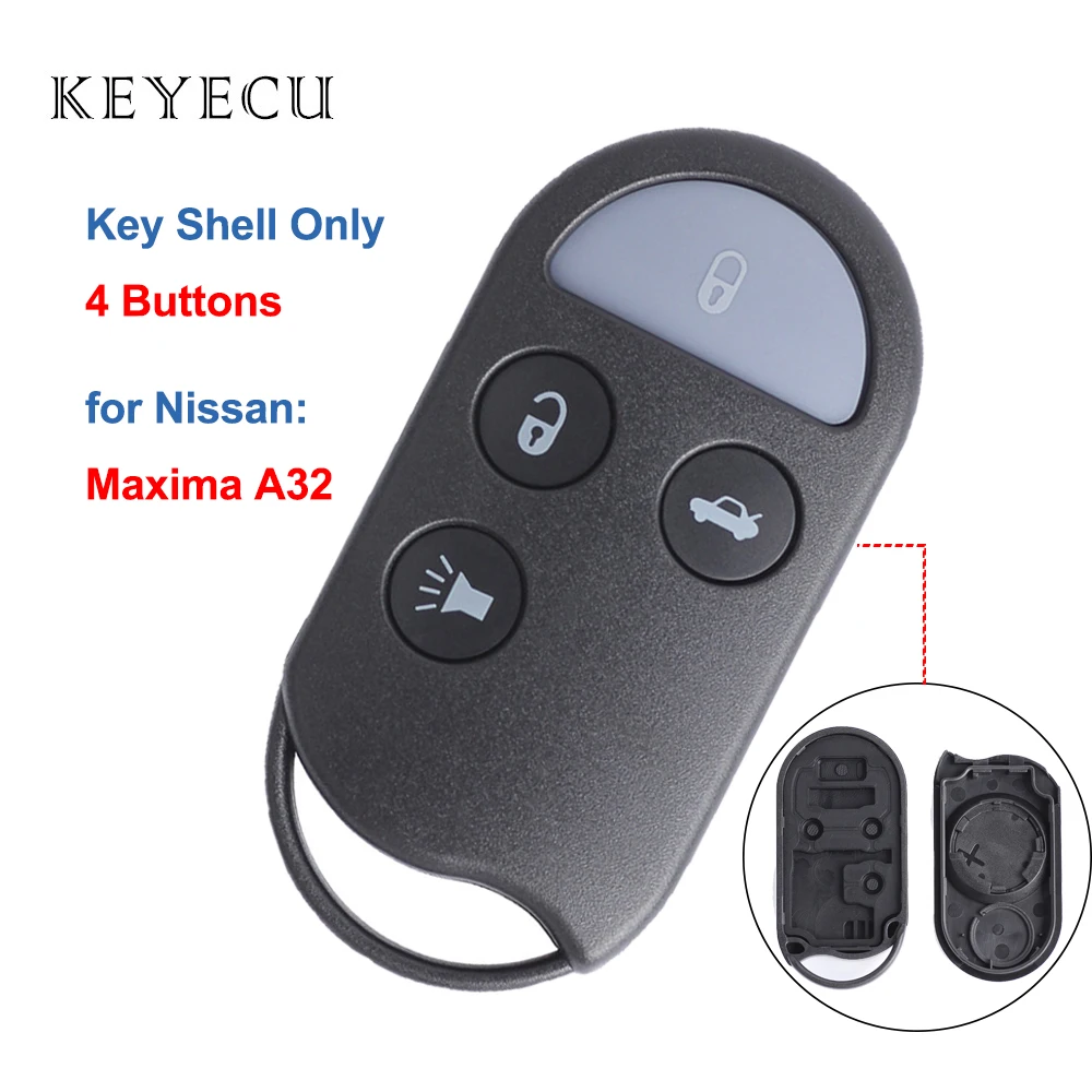 Чехол Keyecu для телефона с 4 кнопками Nissan Maxima A32|Ключ от авто| |