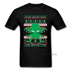 Футболка Cthulhu Cultist, Рождественская футболка, Мужская одежда, летняя футболка, мужские футболки в подарок на Рождество, свитер, Графические Топы из хлопка