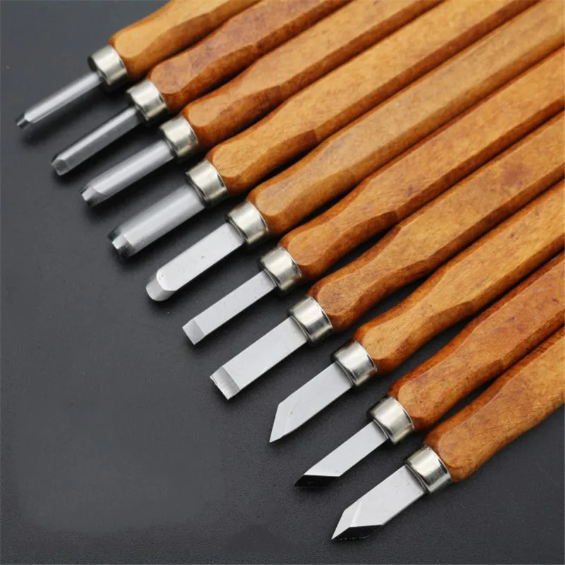 Горячая резьба нож имитация красного дерева резной ручной работы по дереву