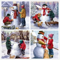 diamond painting christmas snowman full drill square round diamond embroidery 5d cross stitch christmas home decoration gift