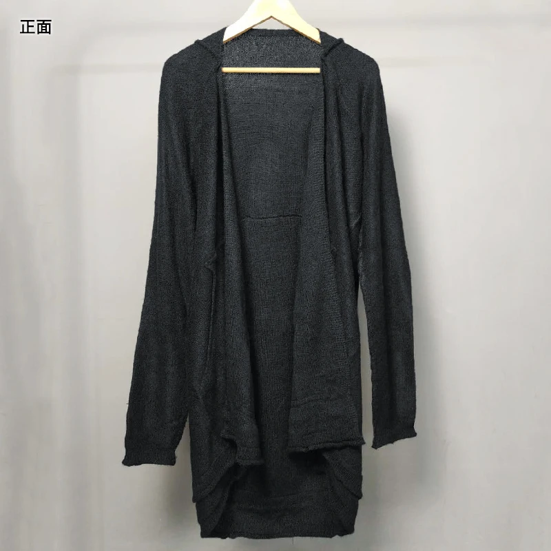 Новинка Осень 2020 мужской британский темно-длинный свитер длинный кардиган J811 |