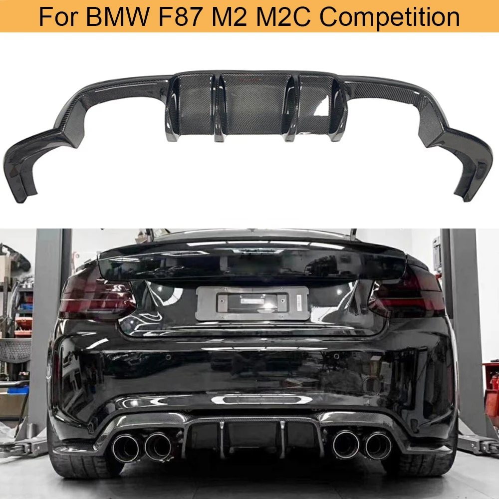 

Carbon Fiber Rear Diffuser Lip For BMW 2 Series F87 M2 M2C Competition 2016-2018 Car Rear Bumper Diffuser Lip Spoiler Splitters