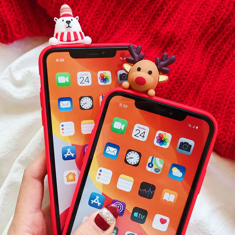 Рождественский чехол с рисунком оленя для Samsung Galaxy S20 Plus Ultra S11 S10E медведем |