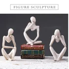 Современная креативная статуя в европейском стиле из абстрактной смолы для украшения, простая скульптура, статуэтка для отеля, офиса, домашний декор