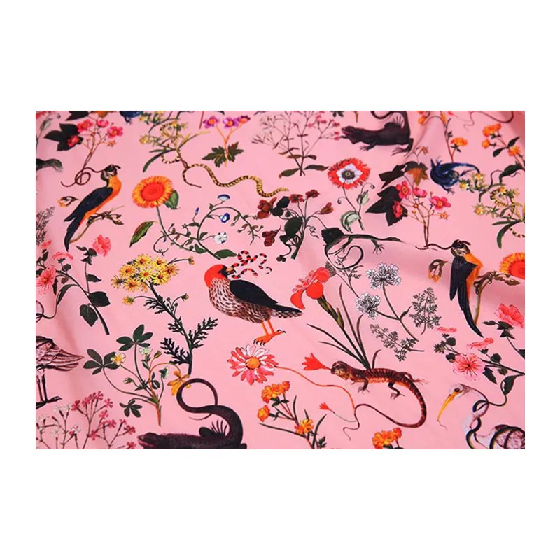 

Natural mulberry silk crepe de chine fabric cloth 14mm 138 cm wide shirt dress printed fabric alibaba express