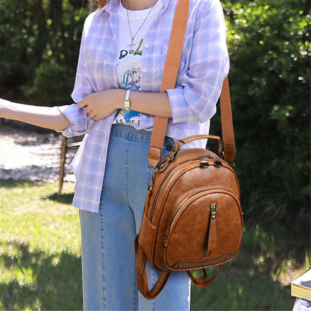 Новый Дизайнерский Модный женский кожаный рюкзак мини Мягкий сенсорный