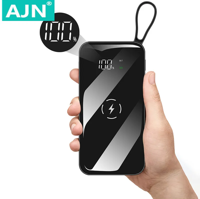 Беспроводной внешний аккумулятор водонепроницаемый полноэкранный портативный
