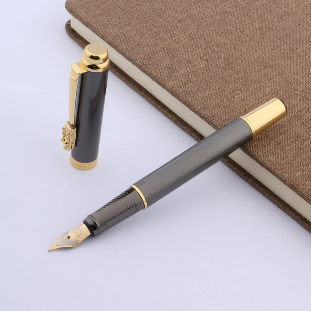Китайская каллиграфия сосновый бизнес подарок белый золотой авторучка |