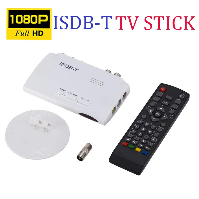 

Цифровой эфирный конвертер ISDB-T TV BOX 1080P, HDMI-совместимый спутниковый приемник, AV RCA кабель для любых стран