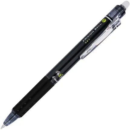 3 шт./лот пилот LFBK-23EF(F) 0,5/0,7 мм Выдвижной FRITION стираемый фриксион мяч стук кликер 3 цвета офисные и школьные принадлежности - Цвет: 0.7mm black