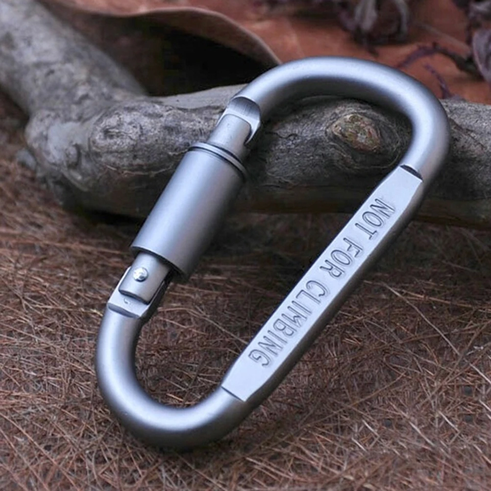 

New 1pcs Outdoor Camping Equipment Aluminum Carabiner Hunting Equipment Survival Kit Lock Carabine Mountain Travel Accessories