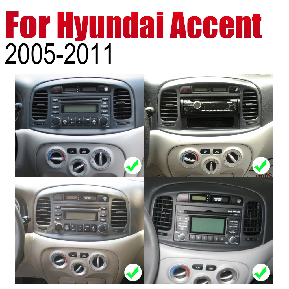 Автомагнитола 2 Din на Android для Hyundai Accent 2005 2006 2007 2008 2009 2010 2011 мультимедийный плеер с GPS