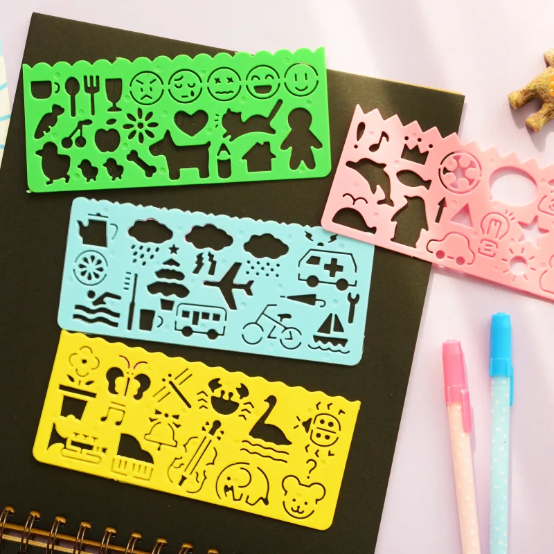 4 шт. различных форм для рисования реквизит декора детей шаблон инструменты DIY