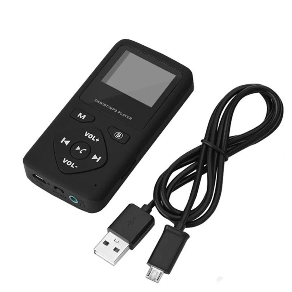 Портативный цифровой радиоприемник Bluetooth MP3 Mini DAB/DAB + аудио радио FM стерео плеер