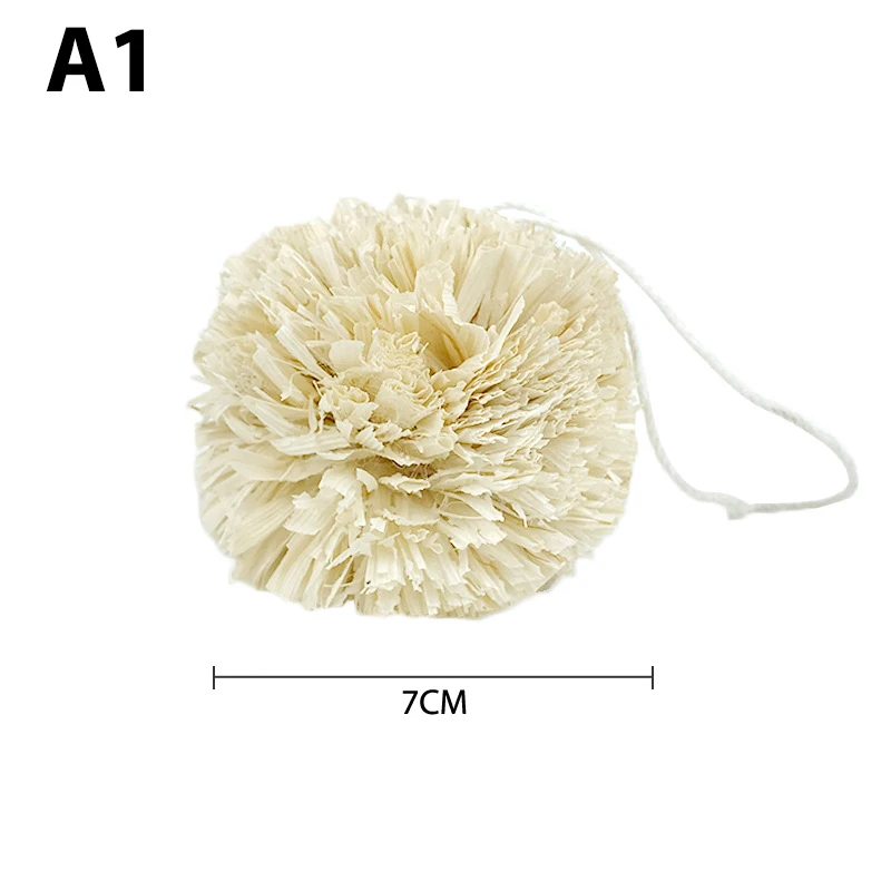 Мяч кукурузный ручной работы с листьями для шиншиллы игрушка натуральный моляр