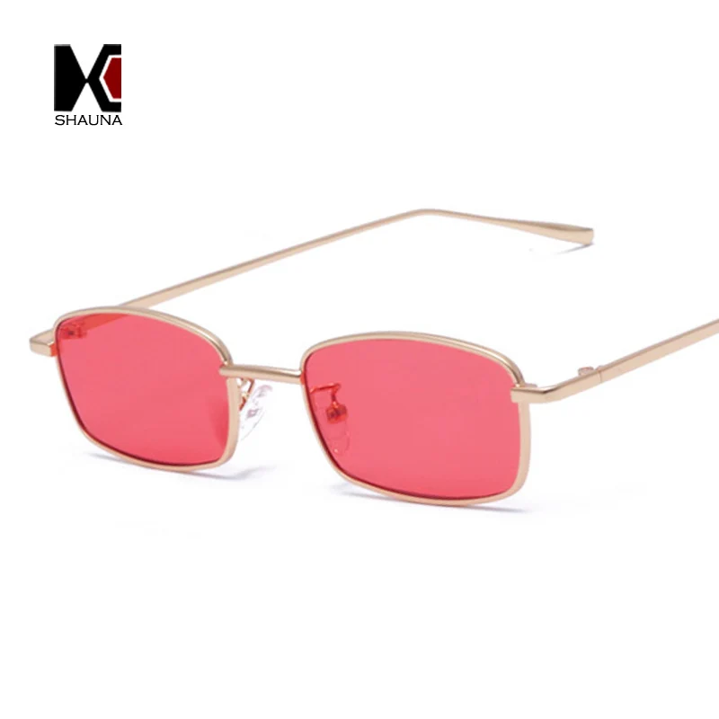 SHAUNA трендовые женские маленькие квадратные солнцезащитные очки популярные