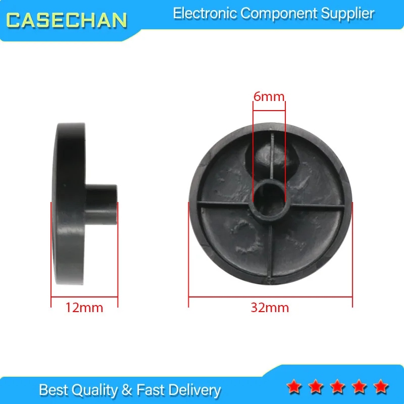 

3pcs Axle shaft potentiometer knob cap / audio volume sound adjustment switch rotating cap / inner hole 6mm knob