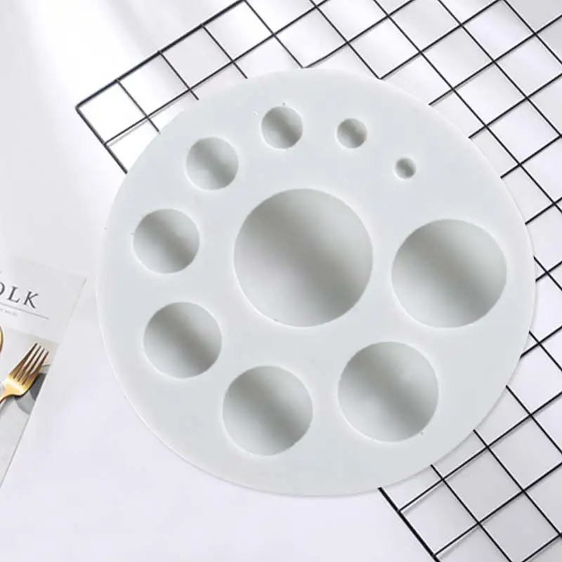 

3D Round Gem Bead Silicone Mold Chocolate Candy Gumpaste Mould DIY Party Cupcake Baking Fondant Cake Decorating Tools