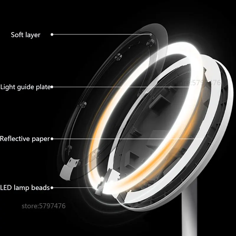 Светодиодное зеркало для макияжа Xiaomi Mijia с подсветкой Регулируемый датчик