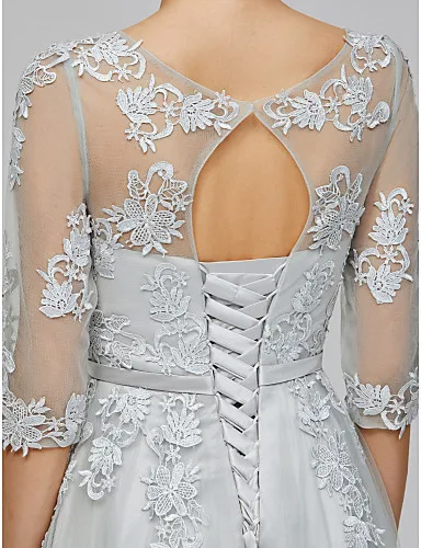 Erosebridal Длинное Элегантное вечернее платье вечерние серые вечерние платья с шнуровкой сзади robe soiree