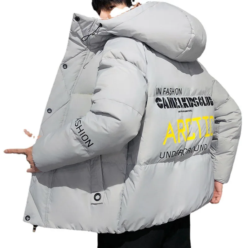 Мужская разноцветная пузырьковая куртка в стиле Харадзюку зимняя Уличная одежда