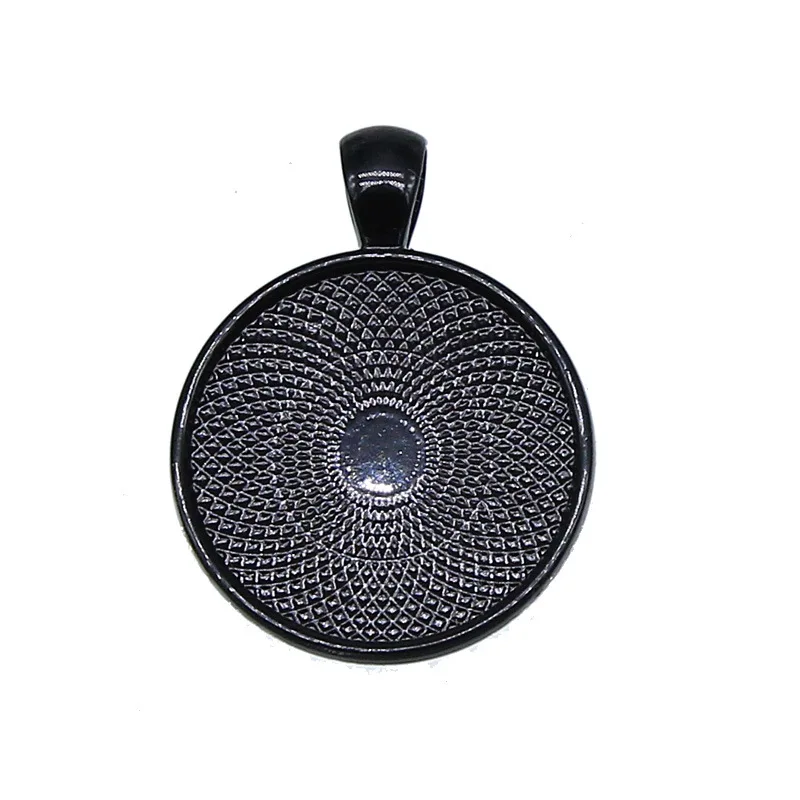 10 шт. 25 мм Ожерелье Подвеска Установка двухсторонний кабошон камея базовый лоток