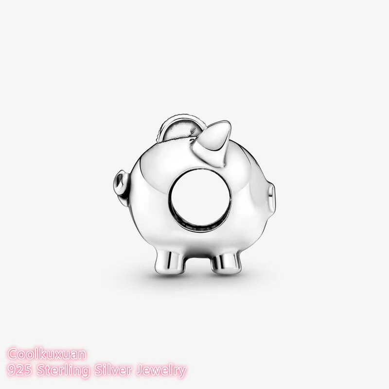 Осенние оригинальные 100% стерлингового серебра 925 пробы милые бусины-подвески в