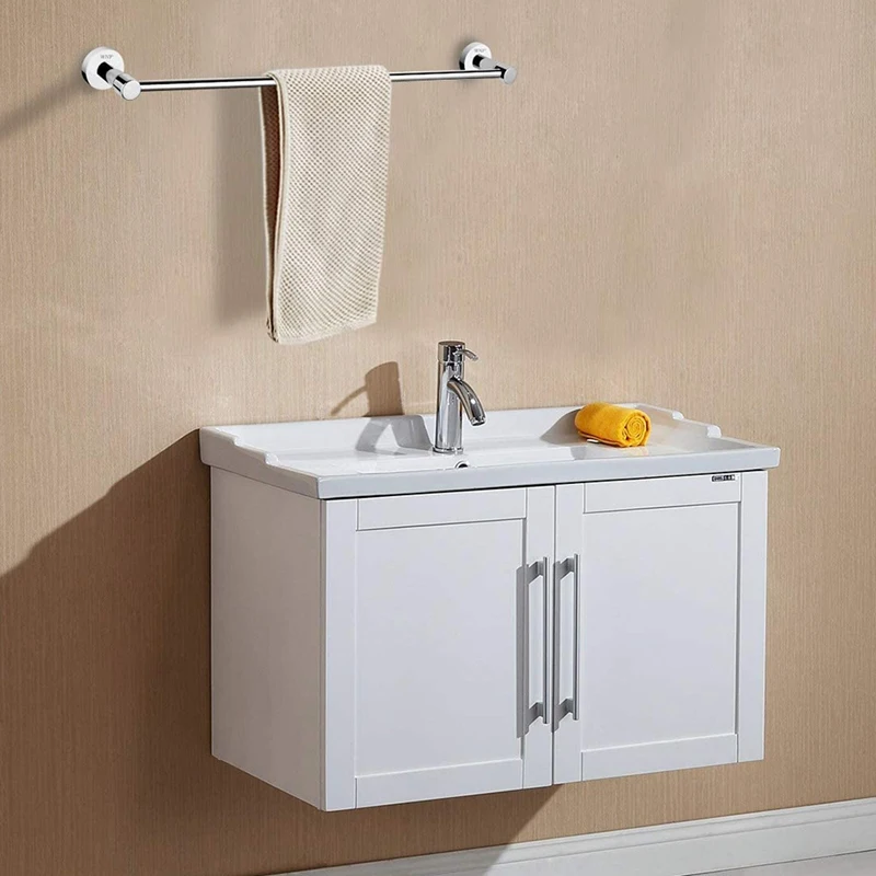 

Adjustable Single Towel Bar for Bathroom Stainless Steel Towel Holder, Wall Mount Towel Bar Rod
