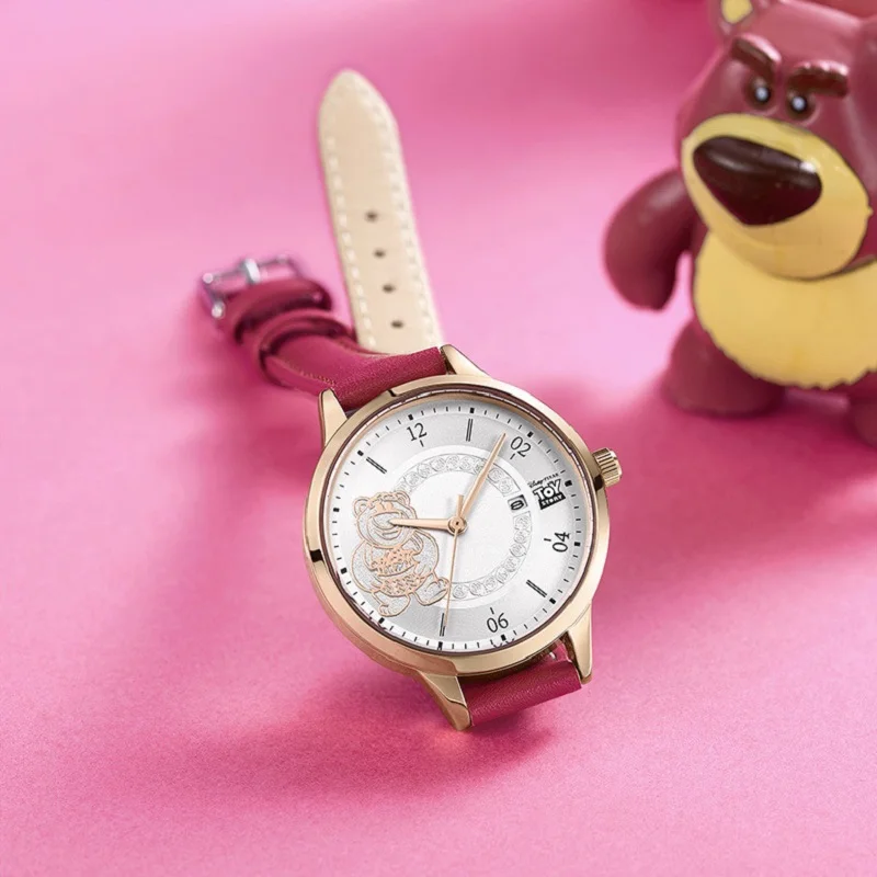 Часы наручные Disney женские кварцевые оригинальные повседневные Мультяшные для