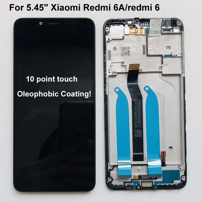 Оригинальный ЖК дисплей 5 45 дюйма для Xiaomi Redmi 6A с сенсорным дигитайзером рамка 6