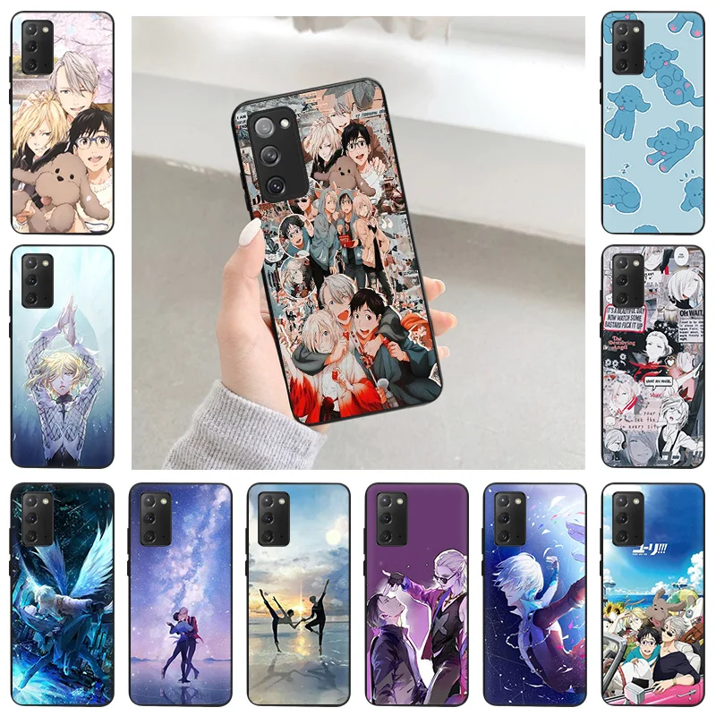 Чехол для телефона Xiaomi Redmi Note 11 Pro 10 9 9S 9C 7a 9A 8 8A 8T 9T 7 8Pro Max Yuri On Ice черные мягкие чехлы